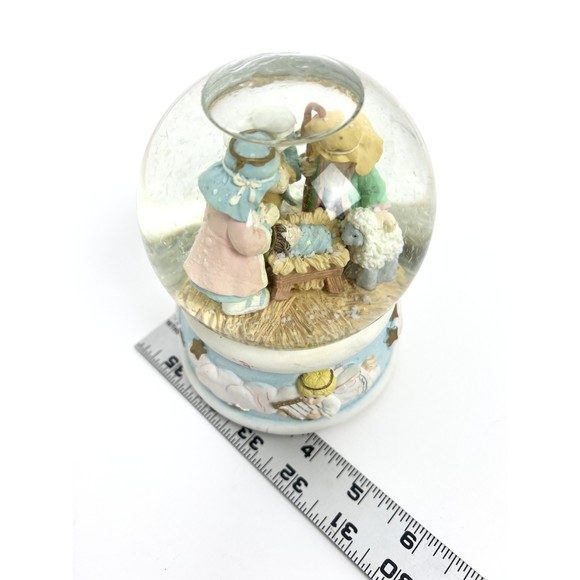 Vintage 1995 The San Francisco Music Box Company Nativity Scene Song Snow Globe - Picture 4 of 9